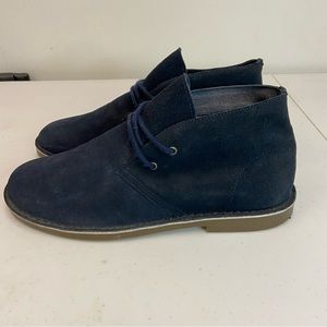 Bruno Marc Mens Suede Chukka Boots Lace Up Blue 11